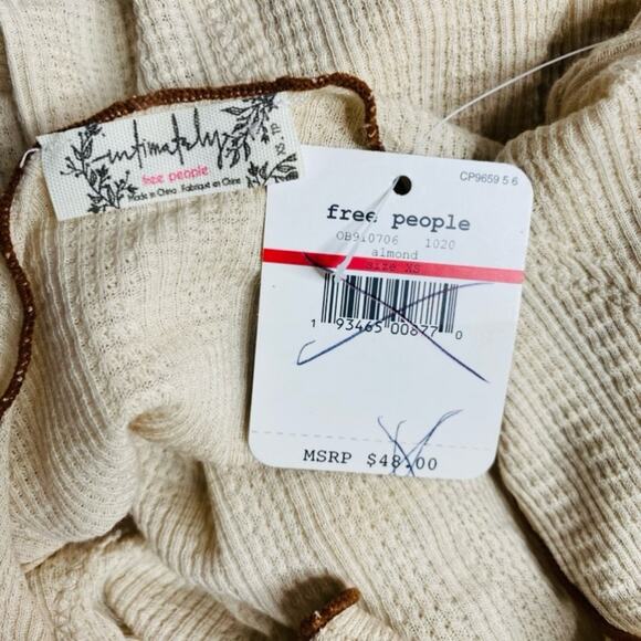 Free People Intimately Nikita Long Sleeve Bodysuit size XS NWT - Picture 8 of 10